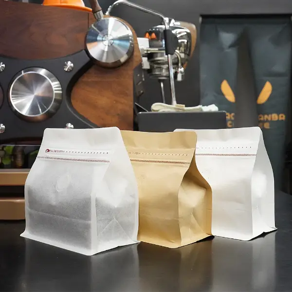 Natürliches Kraftpapier 150g horizontale Brüh-Kaffeebeutel für gerösteten Kaffee