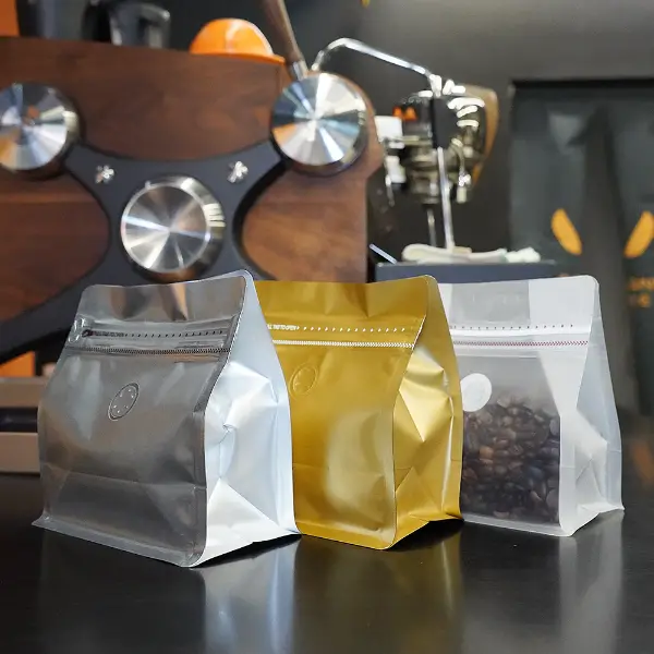 Horizontale 150g-Serien-Kaffeebeutel für Kaffeeverpackungen mit Ventil und Reißverschluss