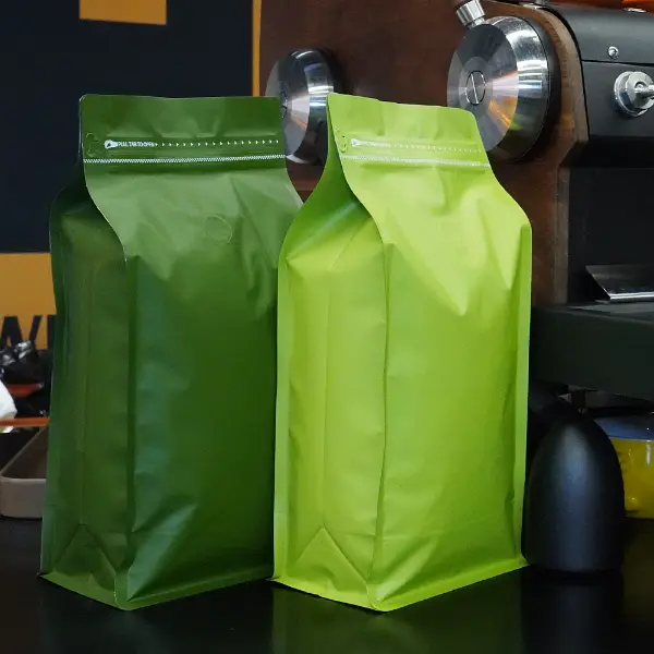 1KG-Lagerbeutel für Lebensmittelverpackungen mit Kunststoff- und Kraftpapieroptionen