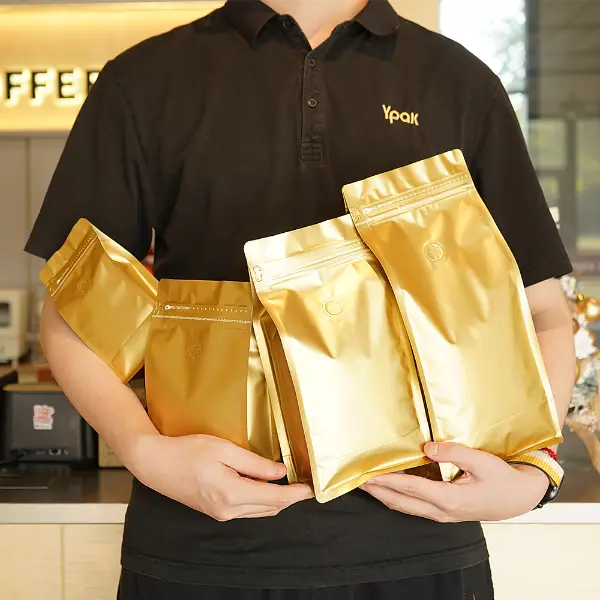 500G-Kraft-Papier-Kaffeetüten mit natürlichem und umweltfreundlichem Aussehen