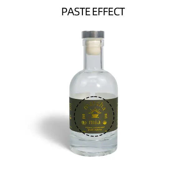Effekt der Paste-Etikette auf der Verpackung hochwertiger Cold-Brew-Flaschen