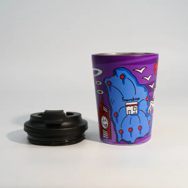 UV-Vakuumbecher mit individuell gedrucktem Design und isolierter Struktur