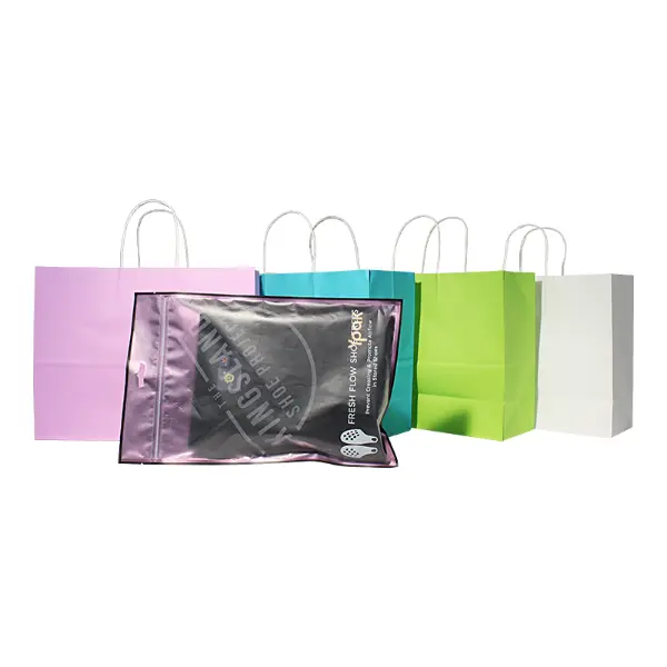 XL-Kraftpapier-Geschenktüten mit Henkeln, die für große Kaffee-Geschenksets und Einzelhandelsverpackungen verwendet werden