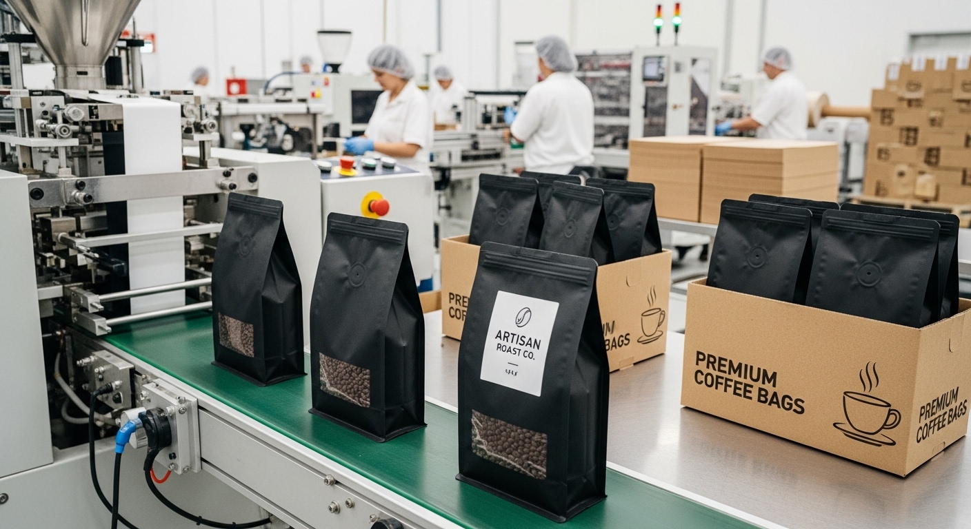 Hersteller von flachen Kaffeebeuteln