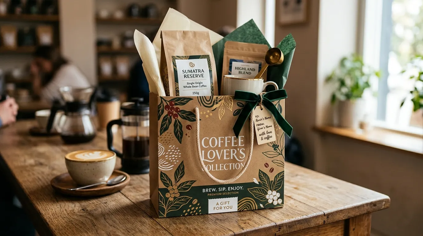 Kaffeeverpackung als Geschenktüte