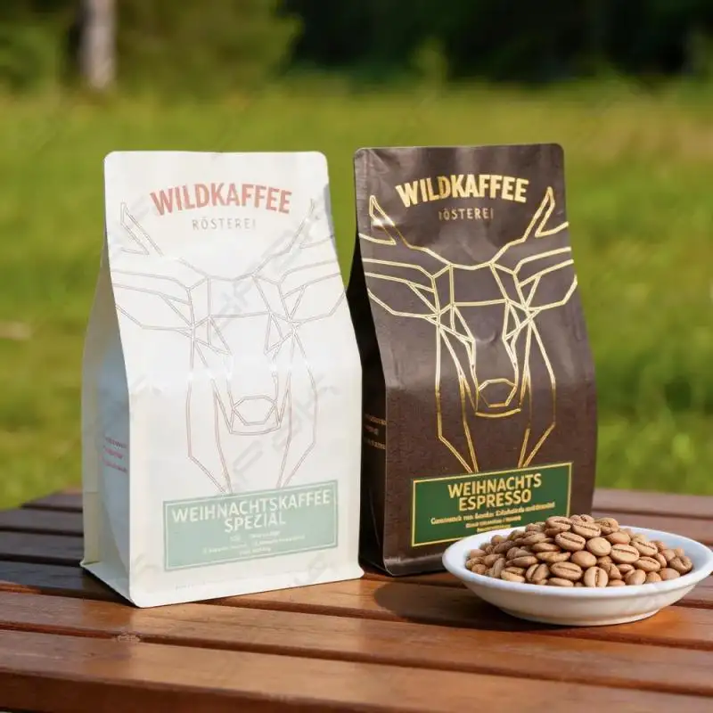 Nachhaltige Verpackung von Kaffeetüten