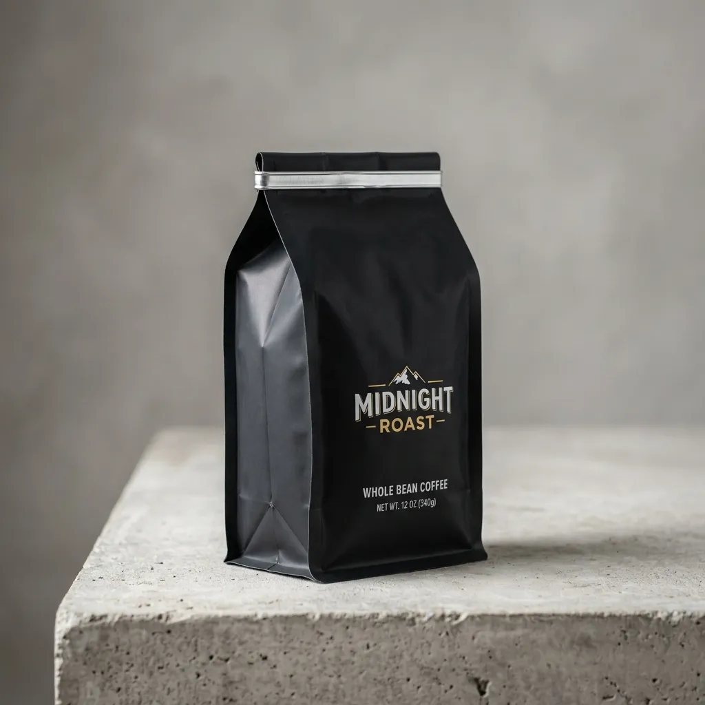Ein Black_coffee_bag_on_concrete