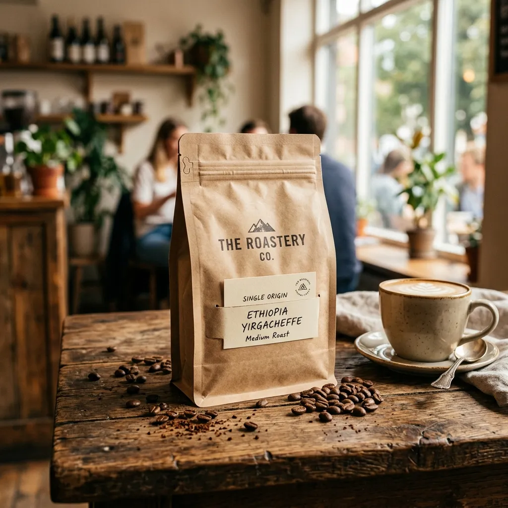 Kraft_paper_coffee_bag_on Tabelle