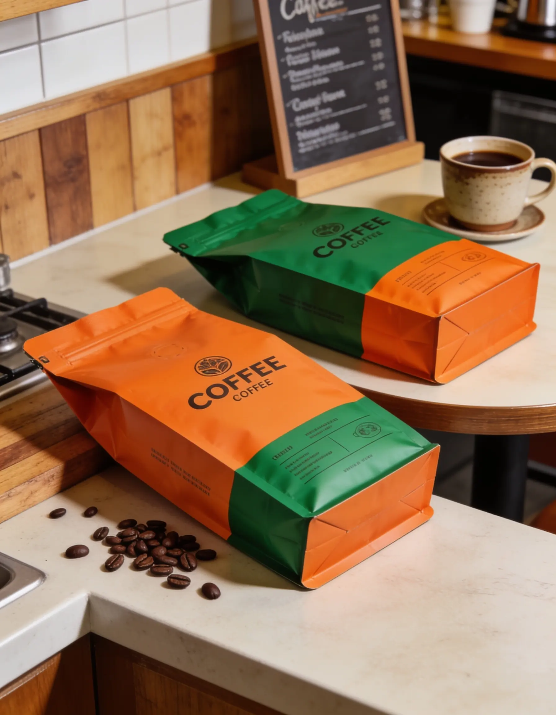 Schachtel-bedruckte-Kaffeebeutel