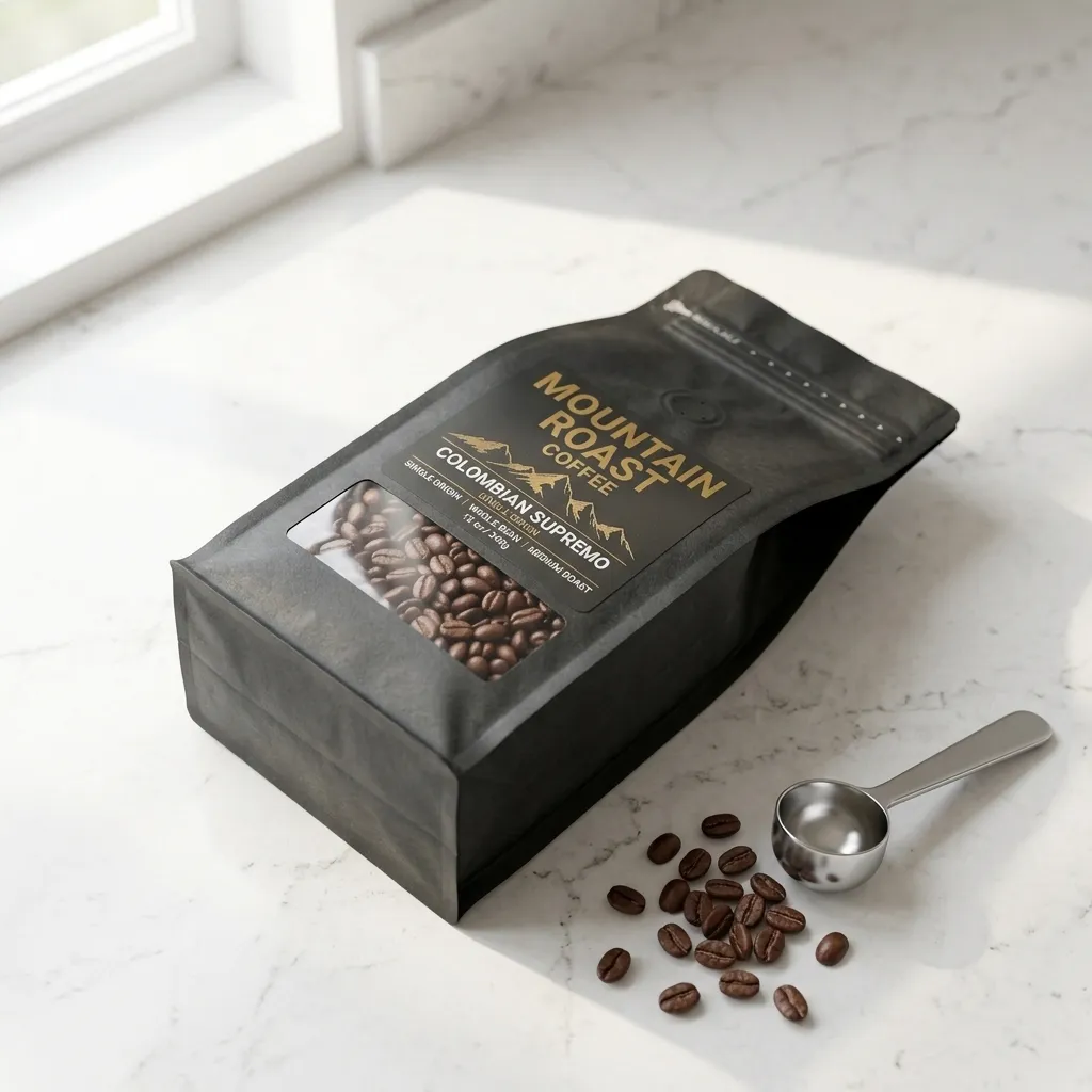 Ziegelboden-Kaffeesäcke