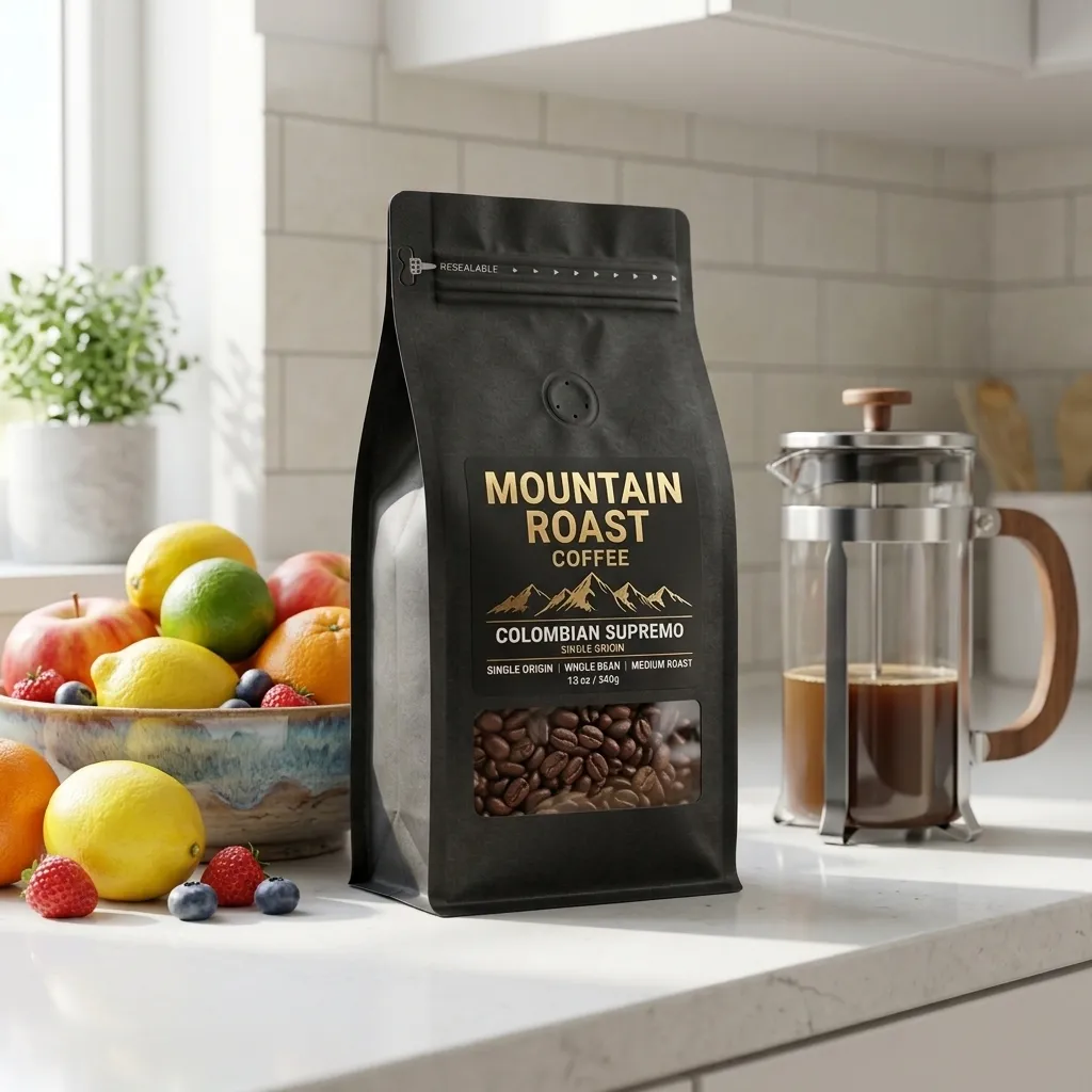 Ziegelboden-Kaffeebeutel