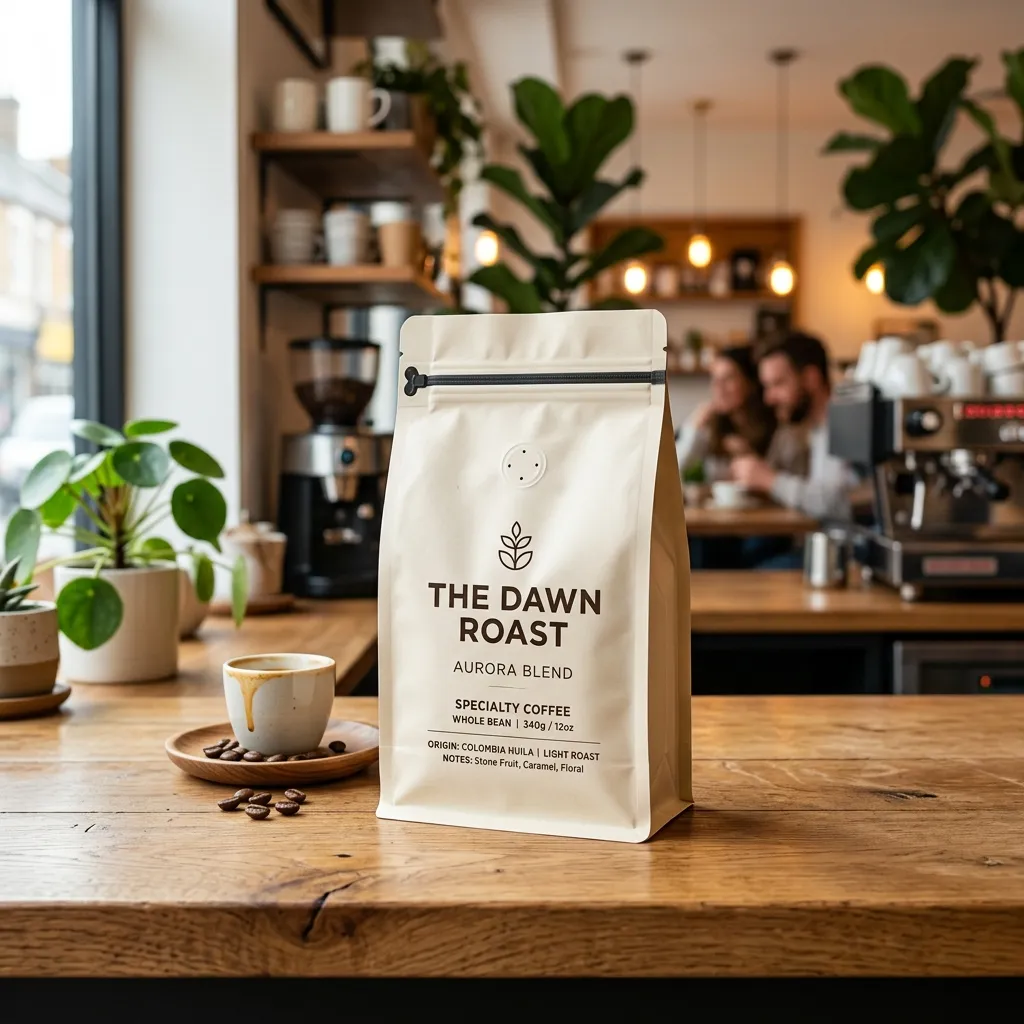 Kaffee-Verpackung-flacher Boden