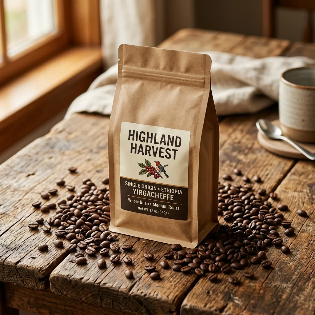 Maßgeschneiderte Kaffee-Flachboden-Beutel