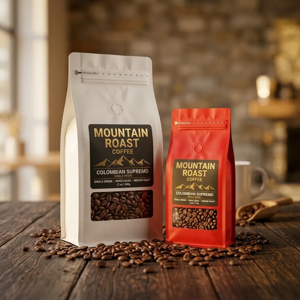 Zwei maßgeschneiderte Kaffee mit breitem Boden