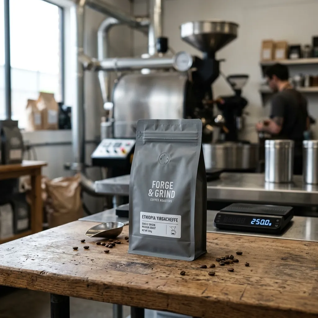 Kaffeebeutel mit flachem Boden
