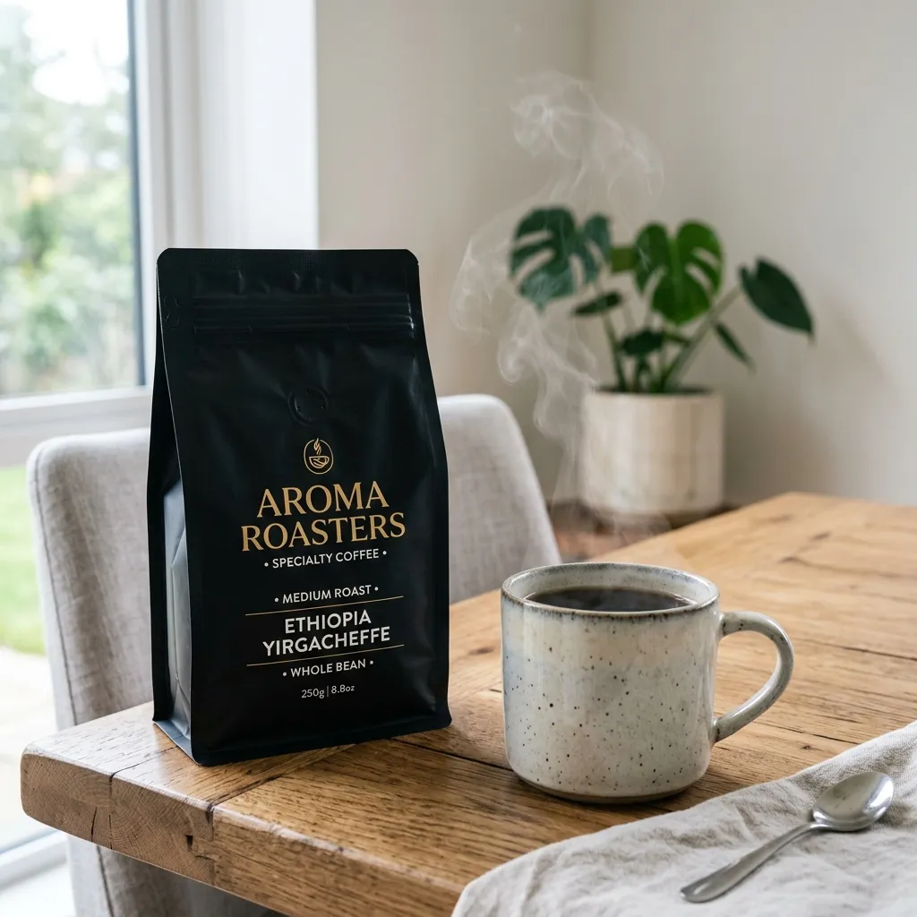Kaffeebeutel mit flachem Boden