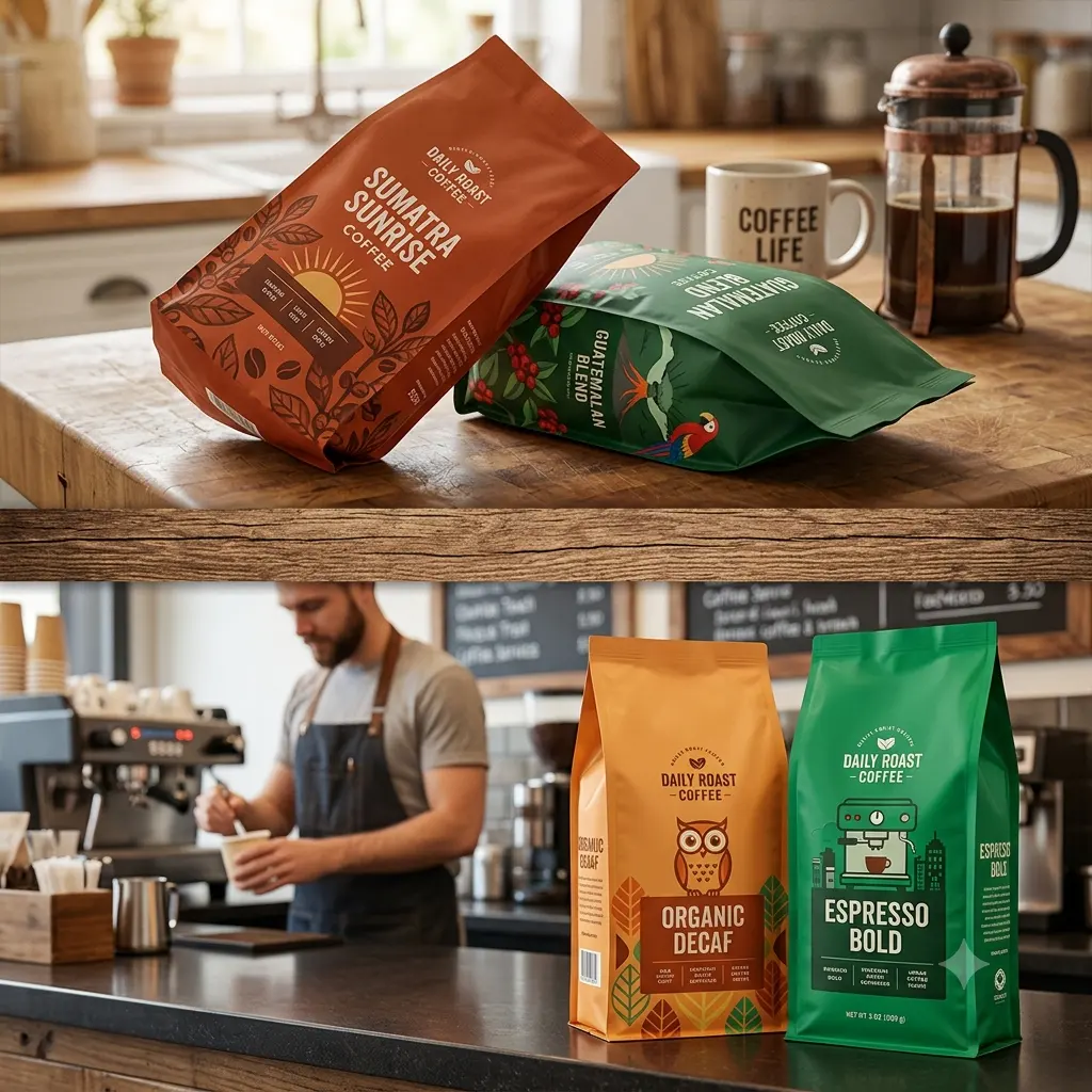 Frontpanel-Kaffeebeutel