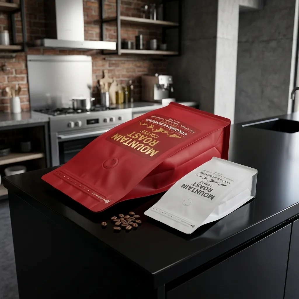 Zwei großhandelsweite Kaffeebeutel