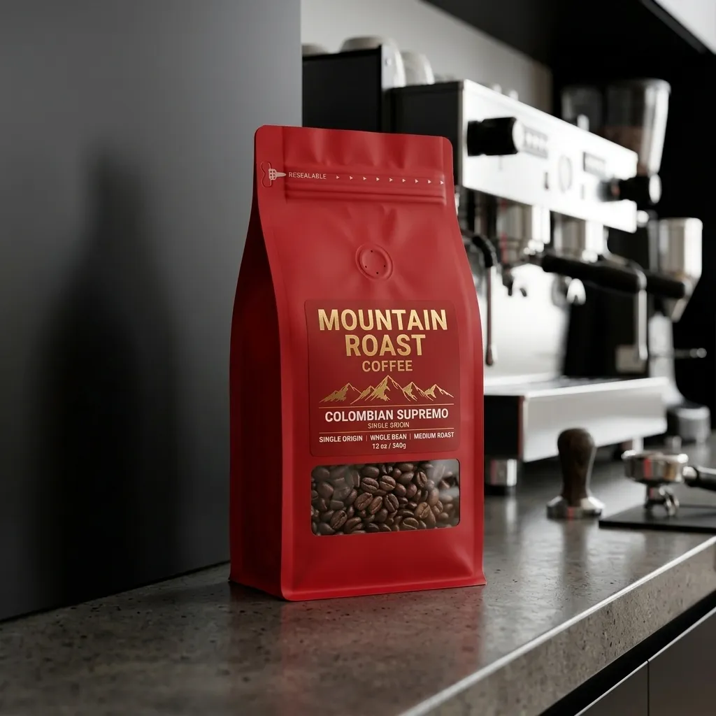 Breitboden-Kaffeebeutel