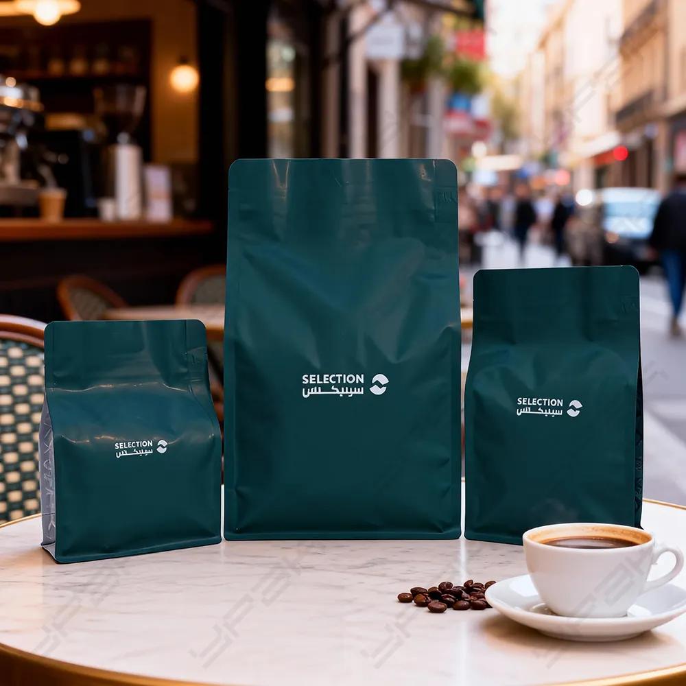 Digital bedruckte Mylar-Kaffeebeutel