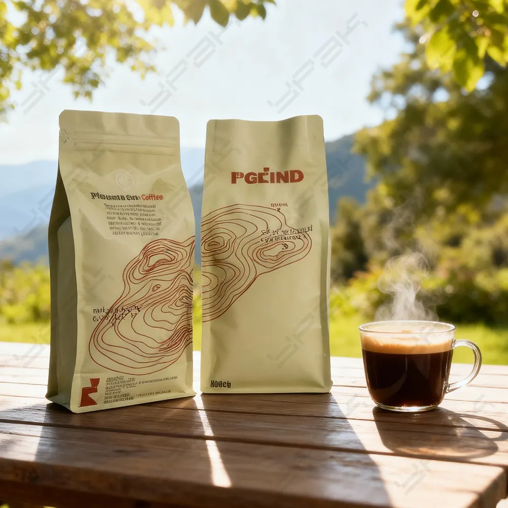 Matte Lack-Kaffeebeutel