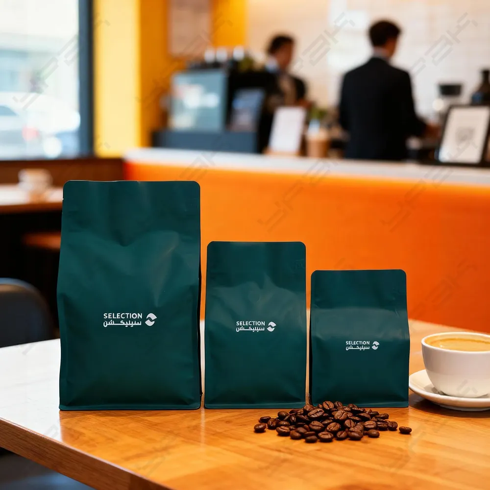 Digital bedruckte Mylar-Kaffeebeutel