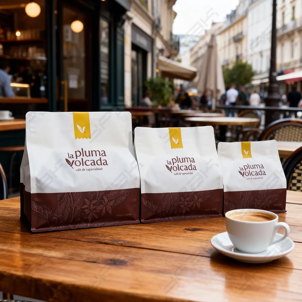 Maßgefertigte, raue matte Kaffeebeutel