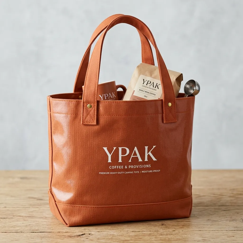 Feuchtigkeitsresistente Kaffee-Tote-Bags