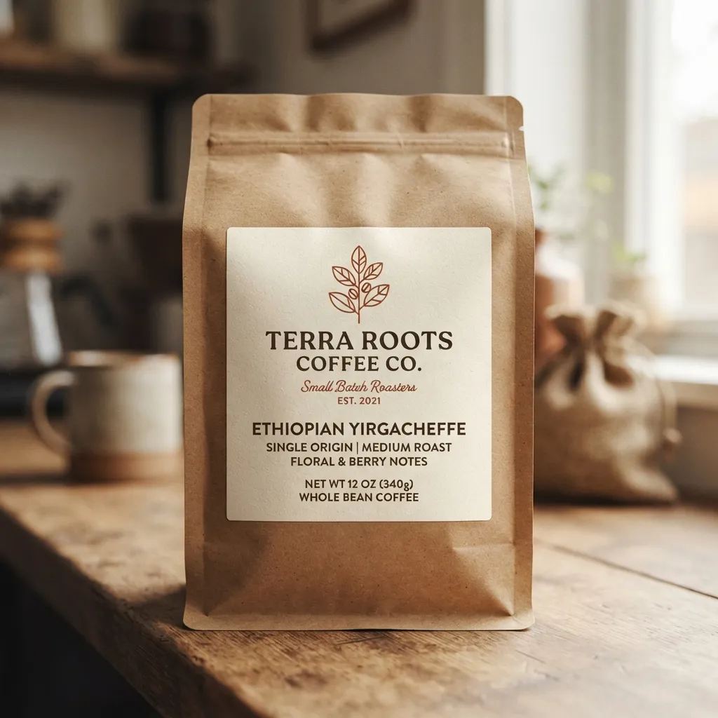 Kaffeetüte-Verpackungsetiketten
