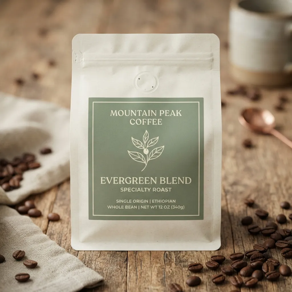 Kaffeebeutel-Etikett-Aufkleber