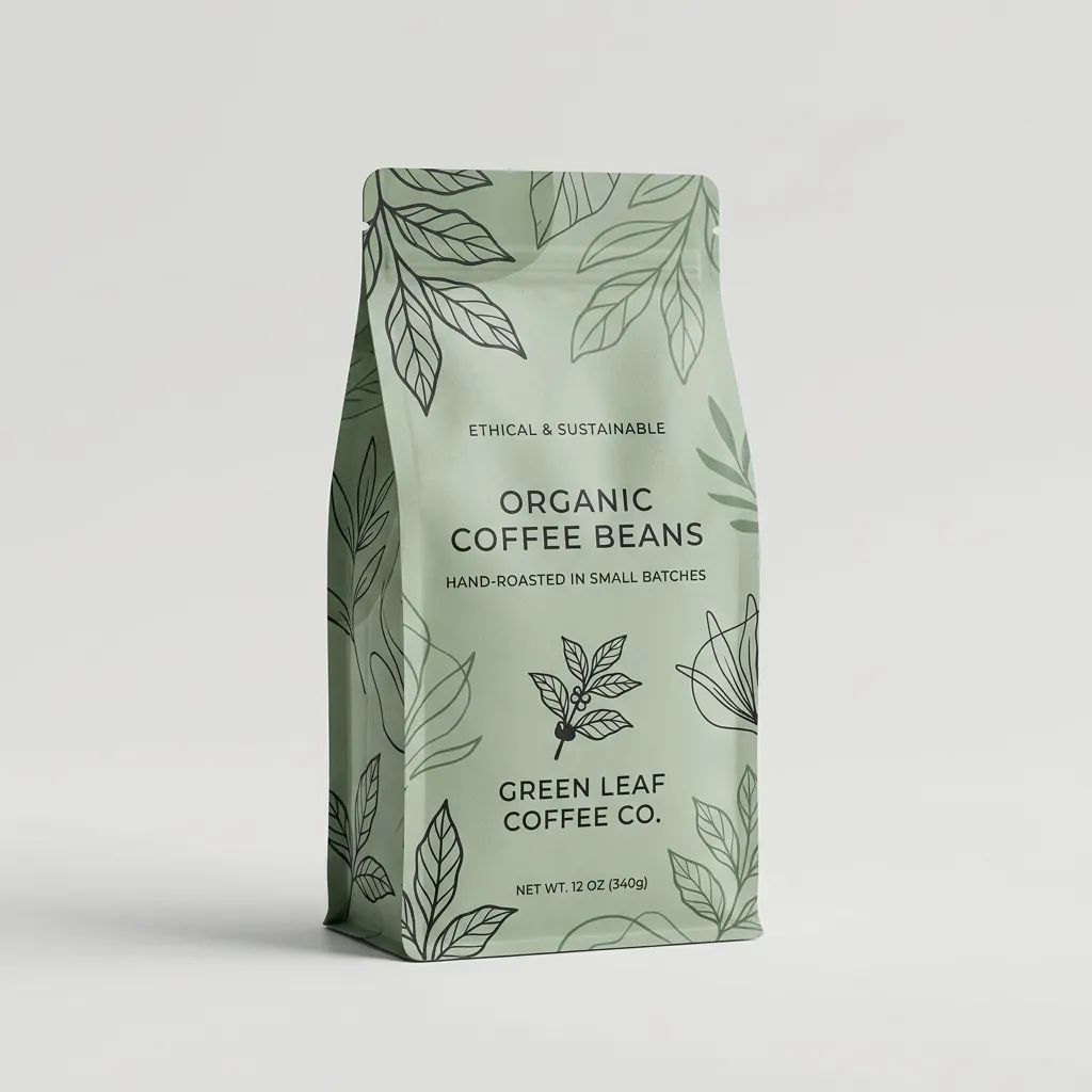 Öko-Kaffeebohnen-Geschenktüten