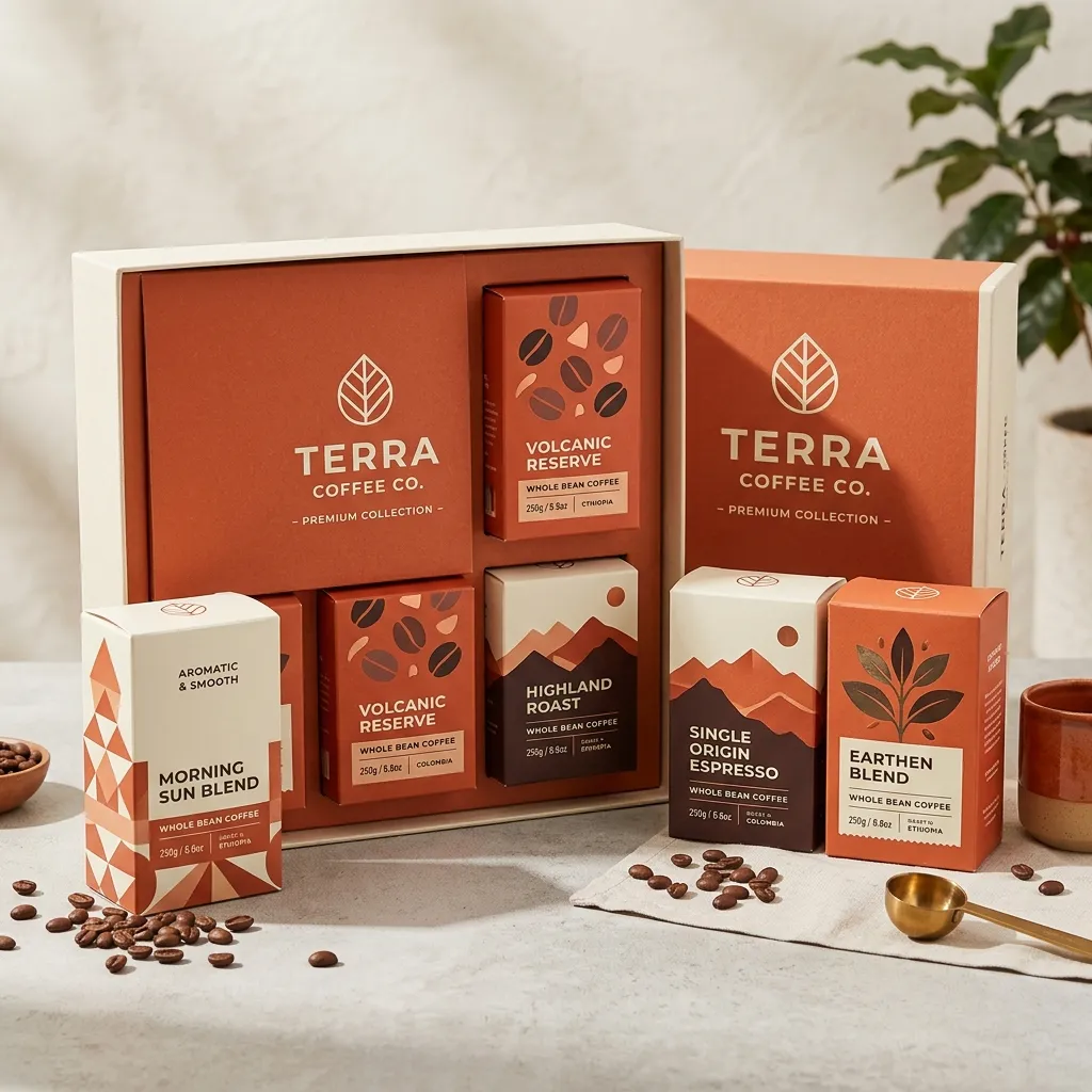 Gedruckte-Kaffeebox-Set-Pakete