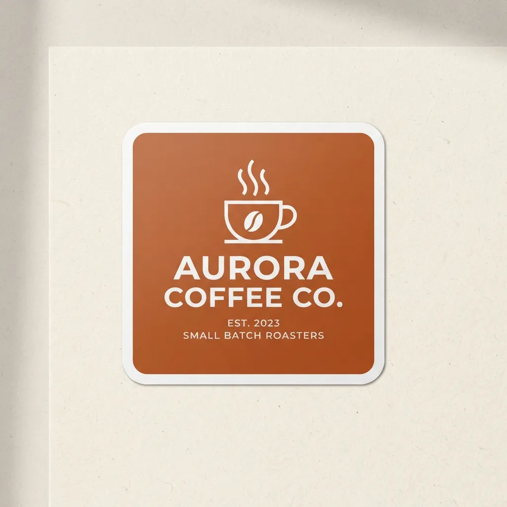 Kaffeeröster-Branding-Aufkleber