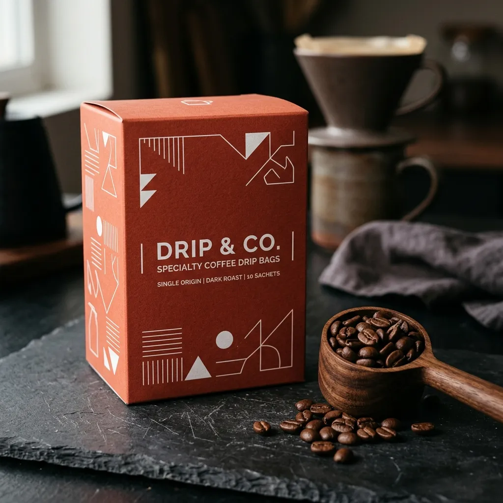 Kaffee-Tropfbox-Packungen