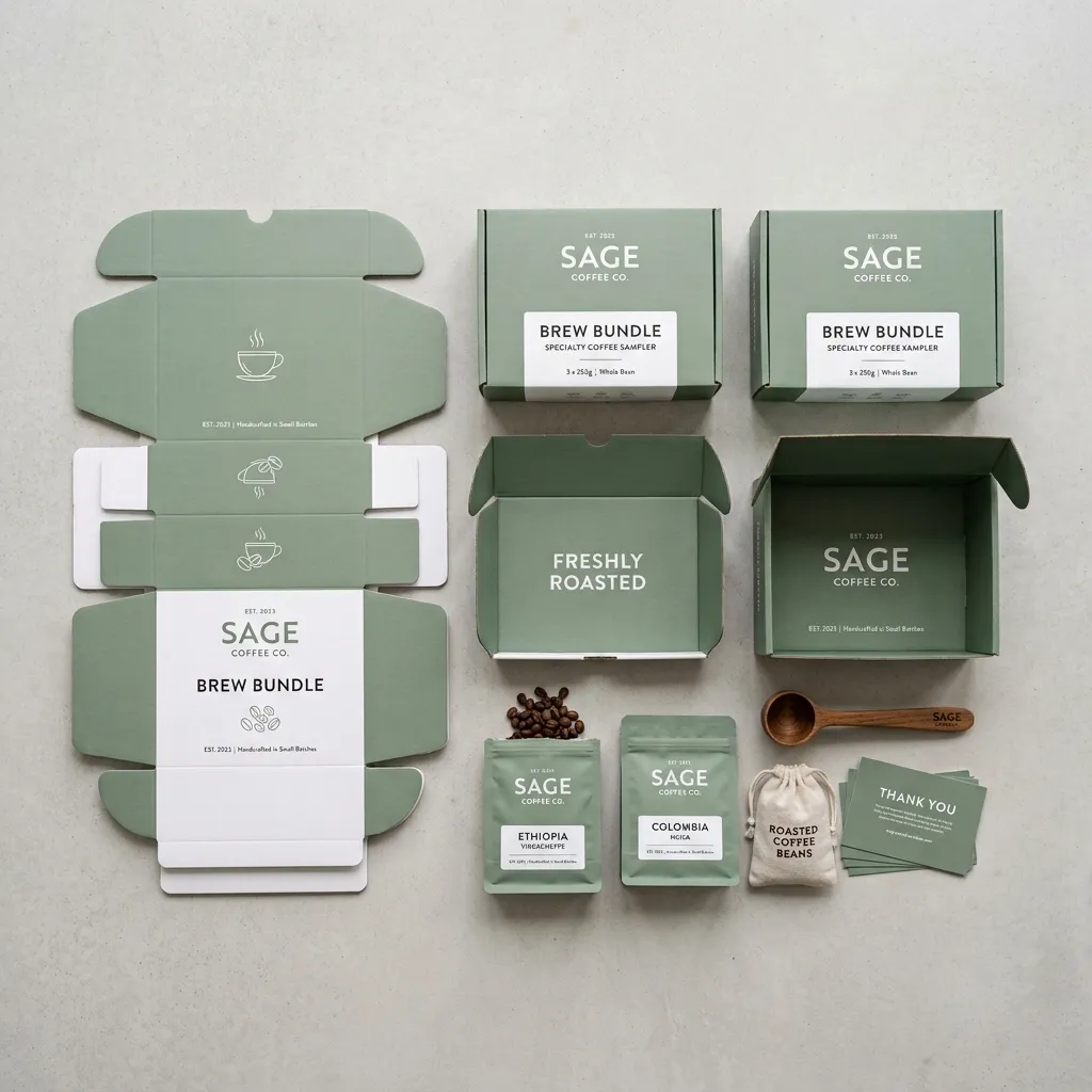 Papier-Kaffee-Mailer-Box-Packungen