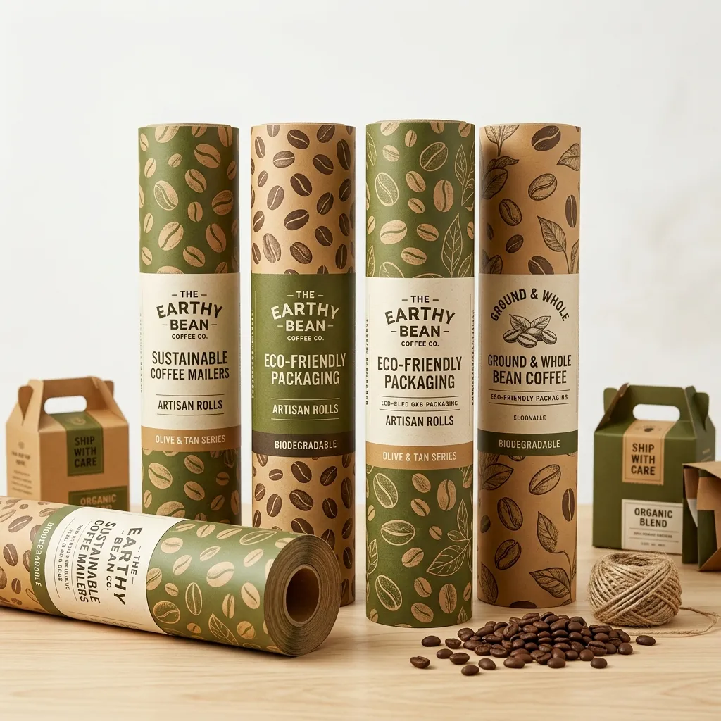 Kaffee-Mailer-Verpackung-Rollen-Pakete