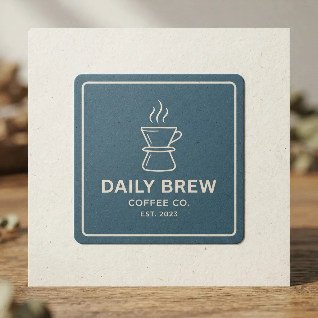 Papier-Kaffee-Aufkleber