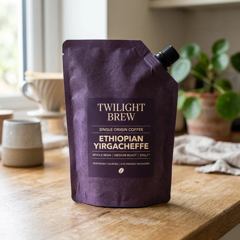 Kaffeebeutel mit Ausgussverpackung