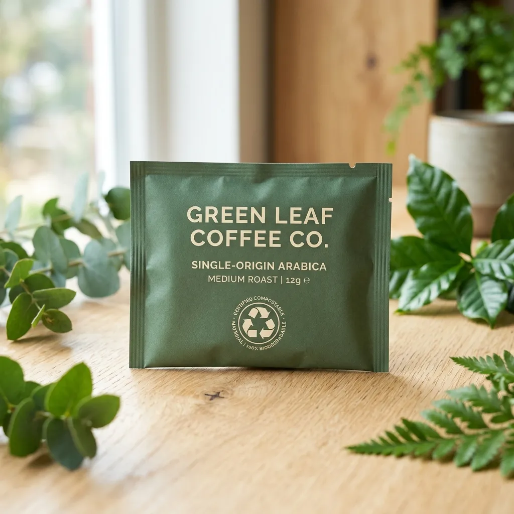 Kompostierbare Kaffeesäckchen