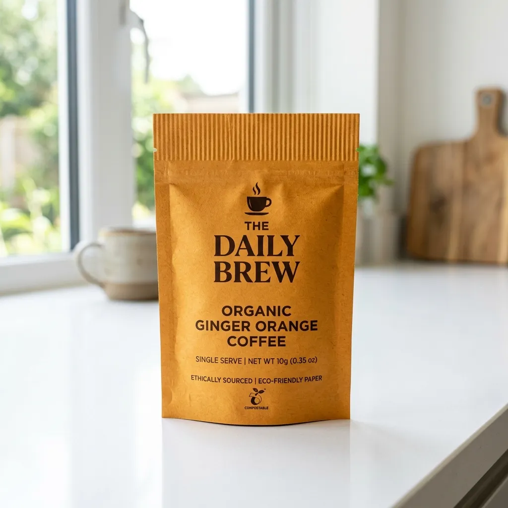 Coffee_sachet_standing_on_counter