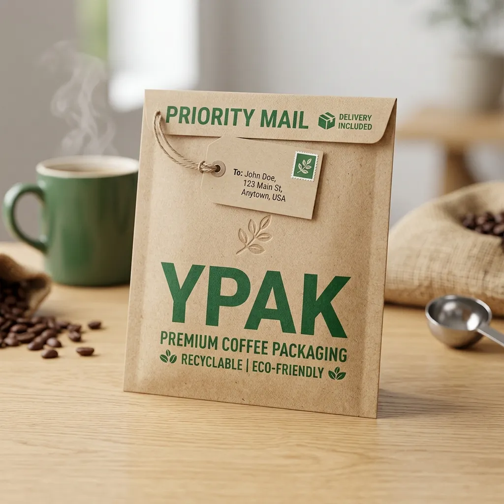 Kaffee-Versand-Verpackung-Umschläge