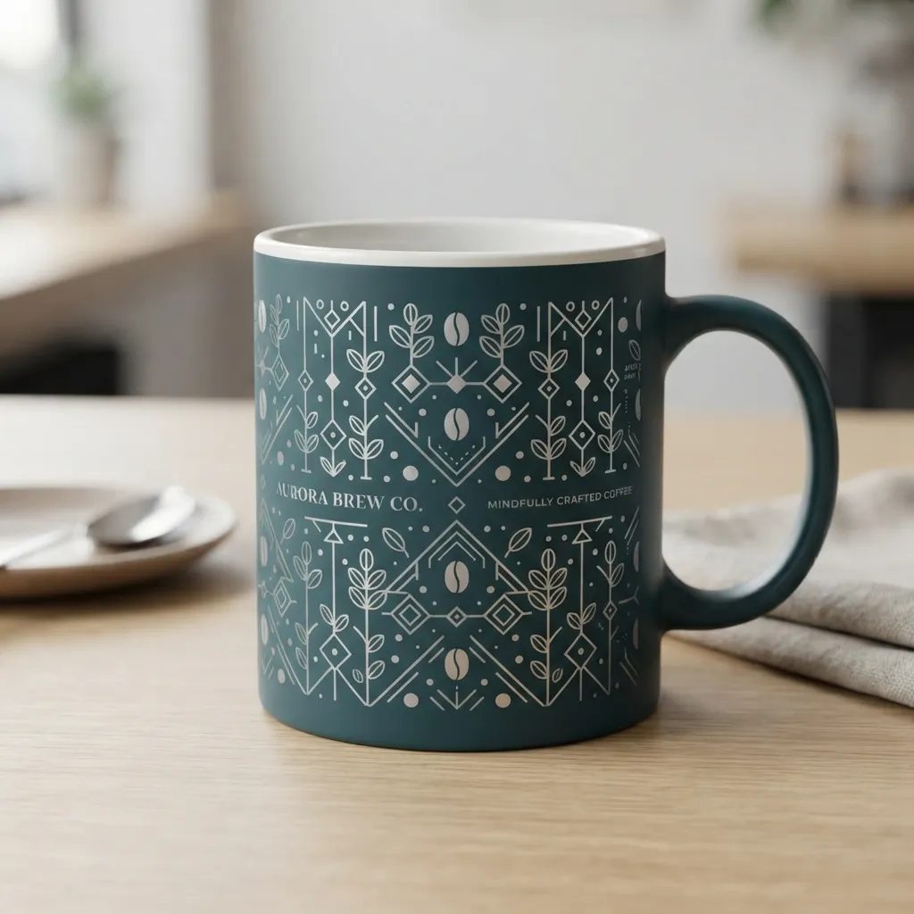 Kaffeeetikett-Umschlag-Aufkleber