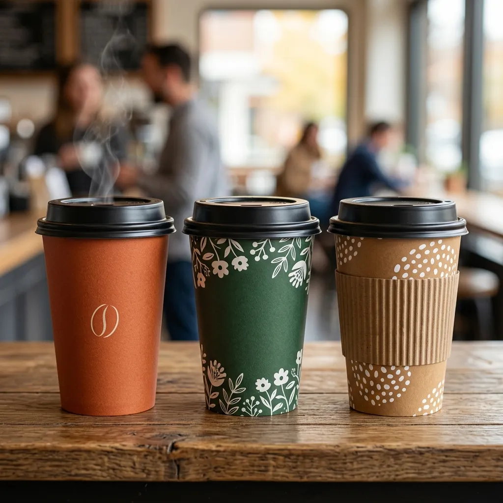 Papier-heiße-Getränke-Becher