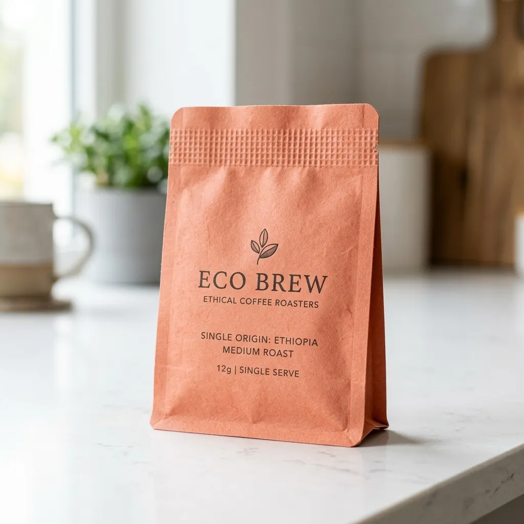 Peach_coral_coffee_sachet_stands_