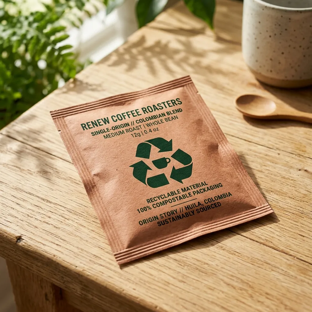 Recycling-Kaffeesäckchen-Beutel