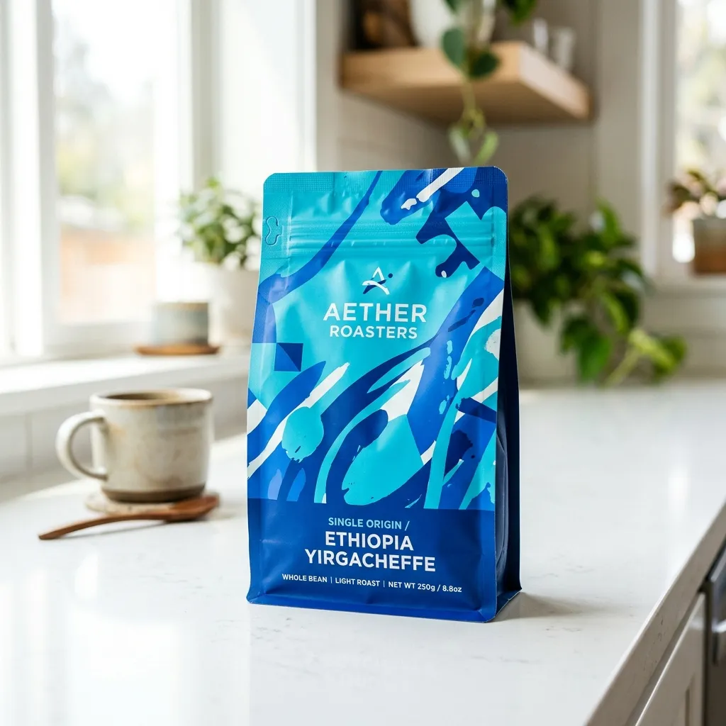Stand-up_coffee_pouch_on_countertop