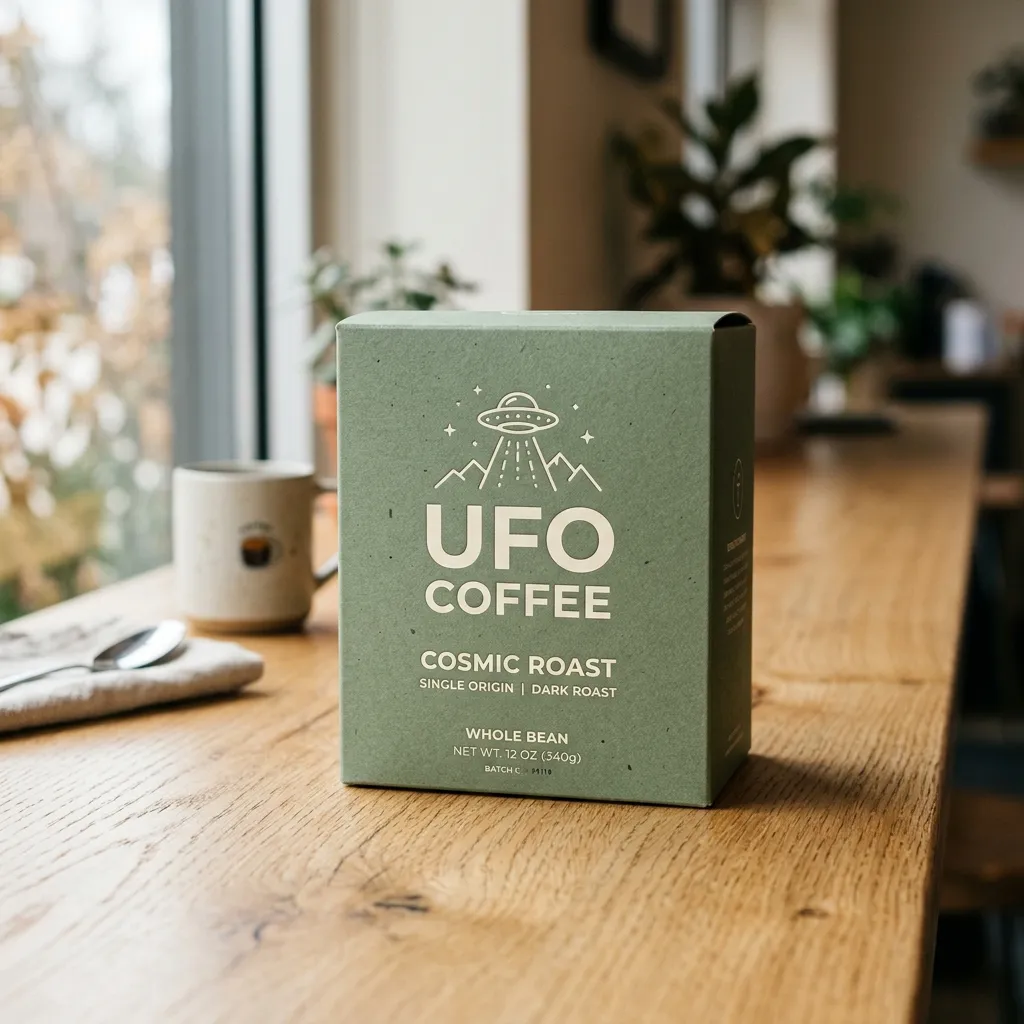 UFO-Kaffeebox-Verpackung