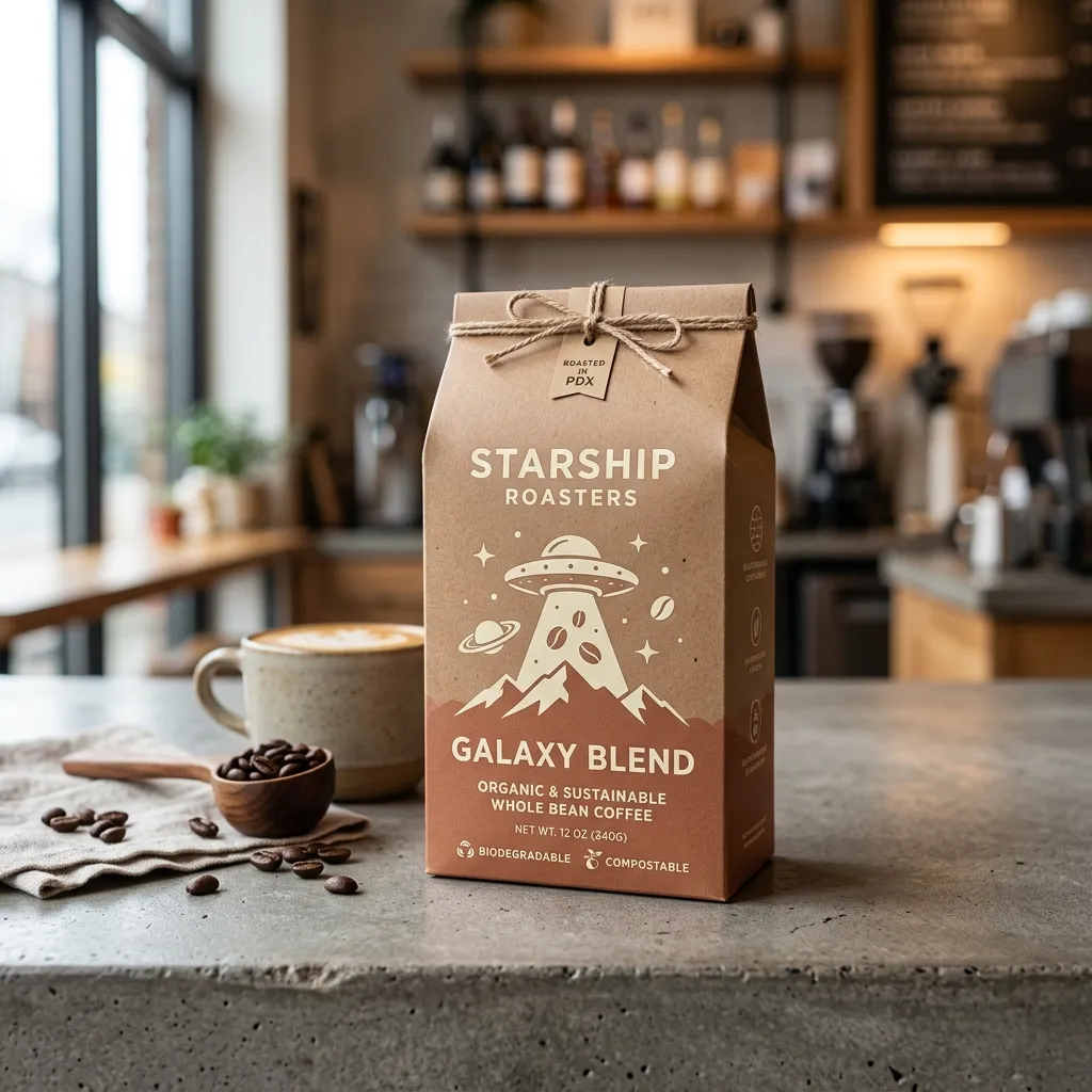 UFO-Kompostierbar-Kaffee-Schachtel