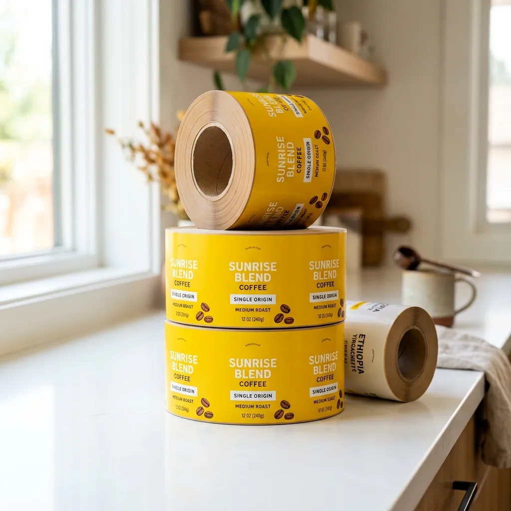 Yellow_packaging_film_rolls_stacked_