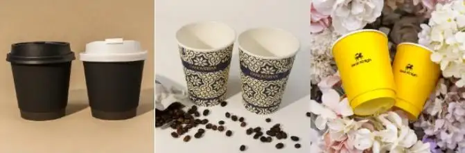 Umweltfreundliche Kaffeepappbecher